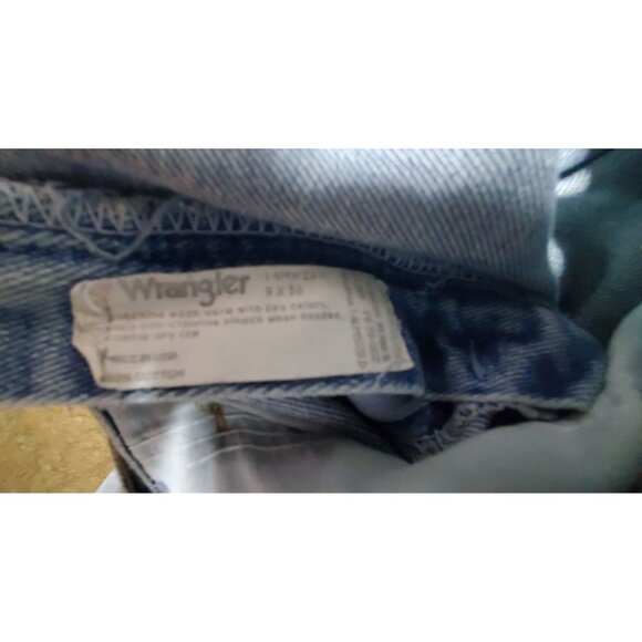 Vintage Wrangler Blue Denim Jeans 9x36 Relaxed Fit Straight Leg Classic 90s Styl - Picture 6 of 10